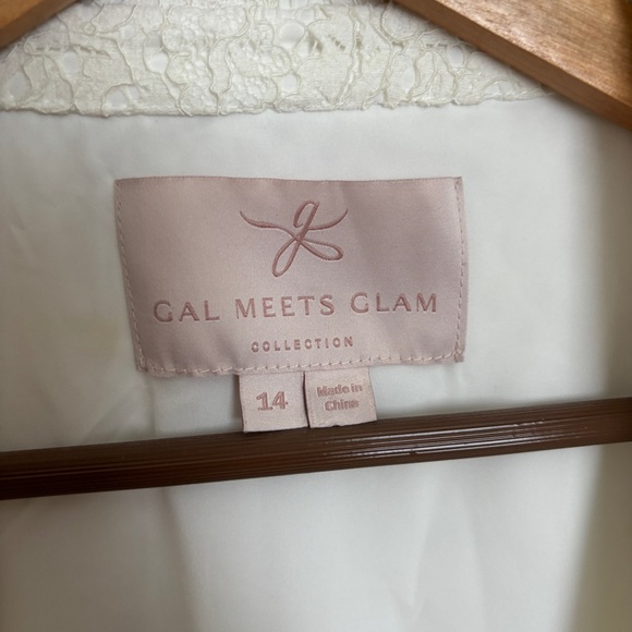 Gal Meets Glam Leighton White Lace Dress Size 14 - Picture 7 of 8